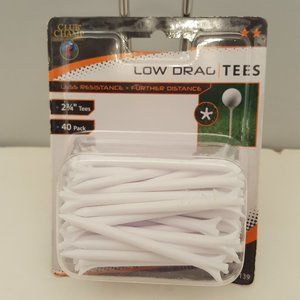 Club Champ Low Drag Golf Tees 2 3/4" 40 count pack 🆕